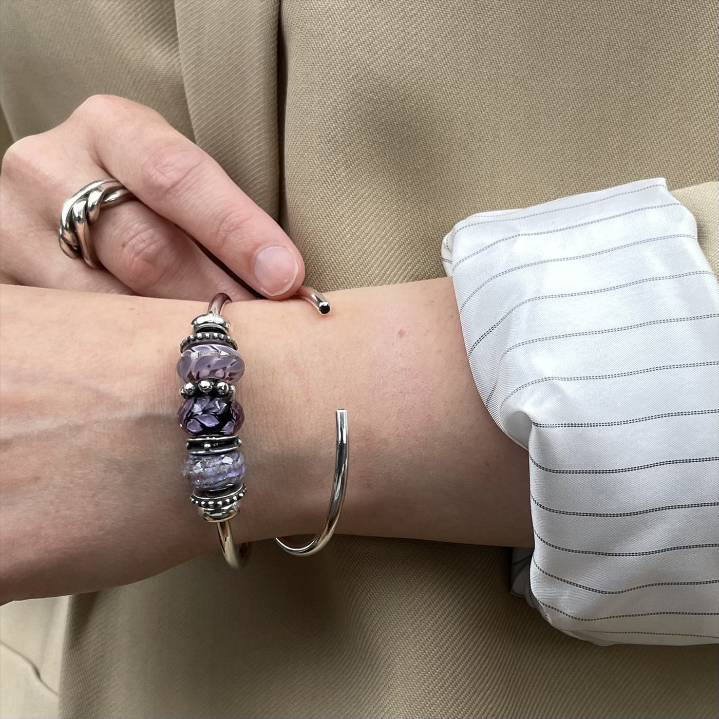Amethyst Power Bangle