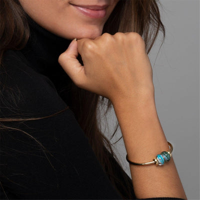 Kék Bambusz Bead - Trollbeads Ékszerek Magyarország