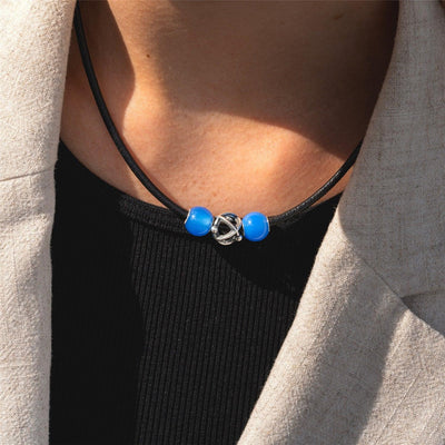 Kerek Kék Achát Bead - Trollbeads Ékszerek Magyarország